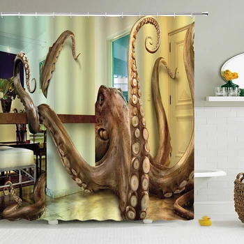 Octopus Pattern Shower Curtain for Bathroom Decor Polyester Fabric Bathtub Curtain with Hooks Mildew Resistant Waterproof
Octopus Pattern Shower Curtain for Bathroom Decor Polyester Fabric Bathtub Curtain with Hooks Mildew Resistant Waterproof