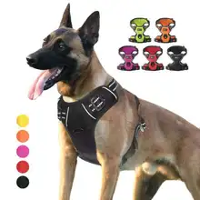 Arnés de perro mascota ajustable suave transpirable conjunto de correa para perros medianos pequeños cachorro cuello de pecho para perro mascota Correa(China)