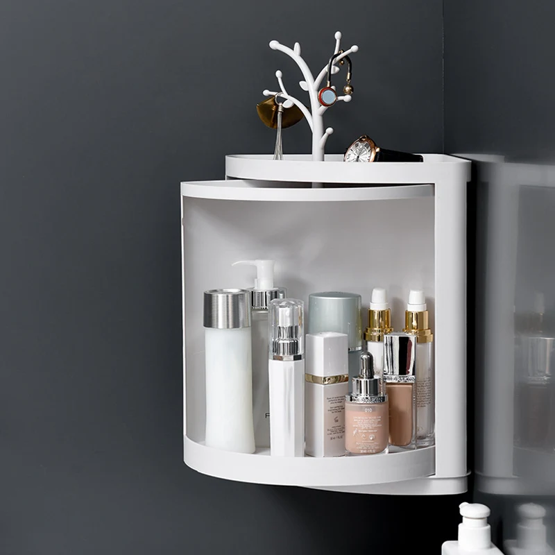 Multi-function Storage Rack 360 Degree Rotating Triangular Shelf for Bathroom Corner WWO66
Multi-function Storage Rack 360 Degree Rotating Triangular Shelf for Bathroom Corner WWO66