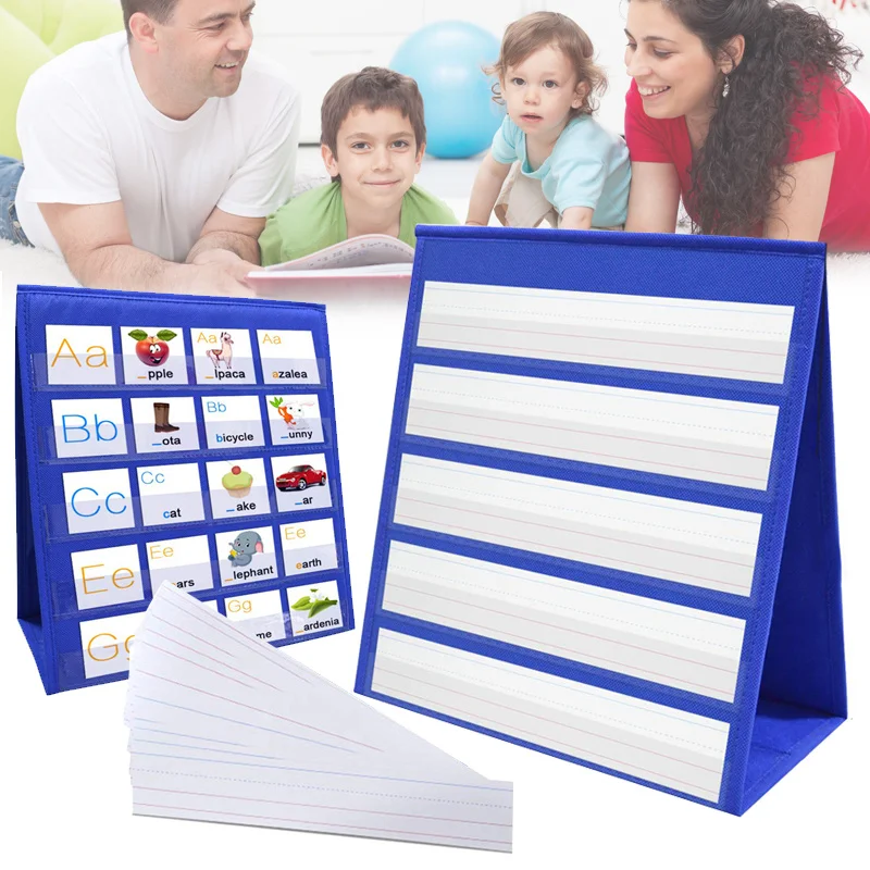 Economical Desktop Pocket Chart Teaching Double-sided Self-standing Foladble for Classroom ds99
Economical Desktop Pocket Chart Teaching Double-sided Self-standing Foladble for Classroom ds99