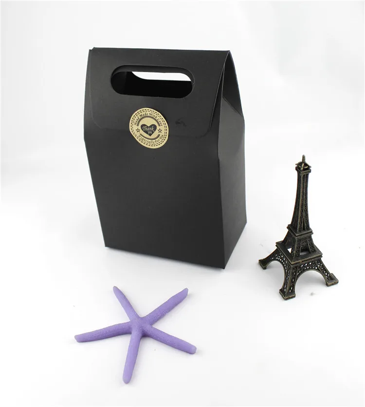 Wholesale 13.5*7.5*20cm 80Pcs/Lot Black Gifts Kraft Paper Handle Packaging Boxes For Food Nuts Snack Stand Up Packing Boxes
Wholesale 13.5*7.5*20cm 80Pcs/Lot Black Gifts Kraft Paper Handle Packaging Boxes For Food Nuts Snack Stand Up Packing Boxes