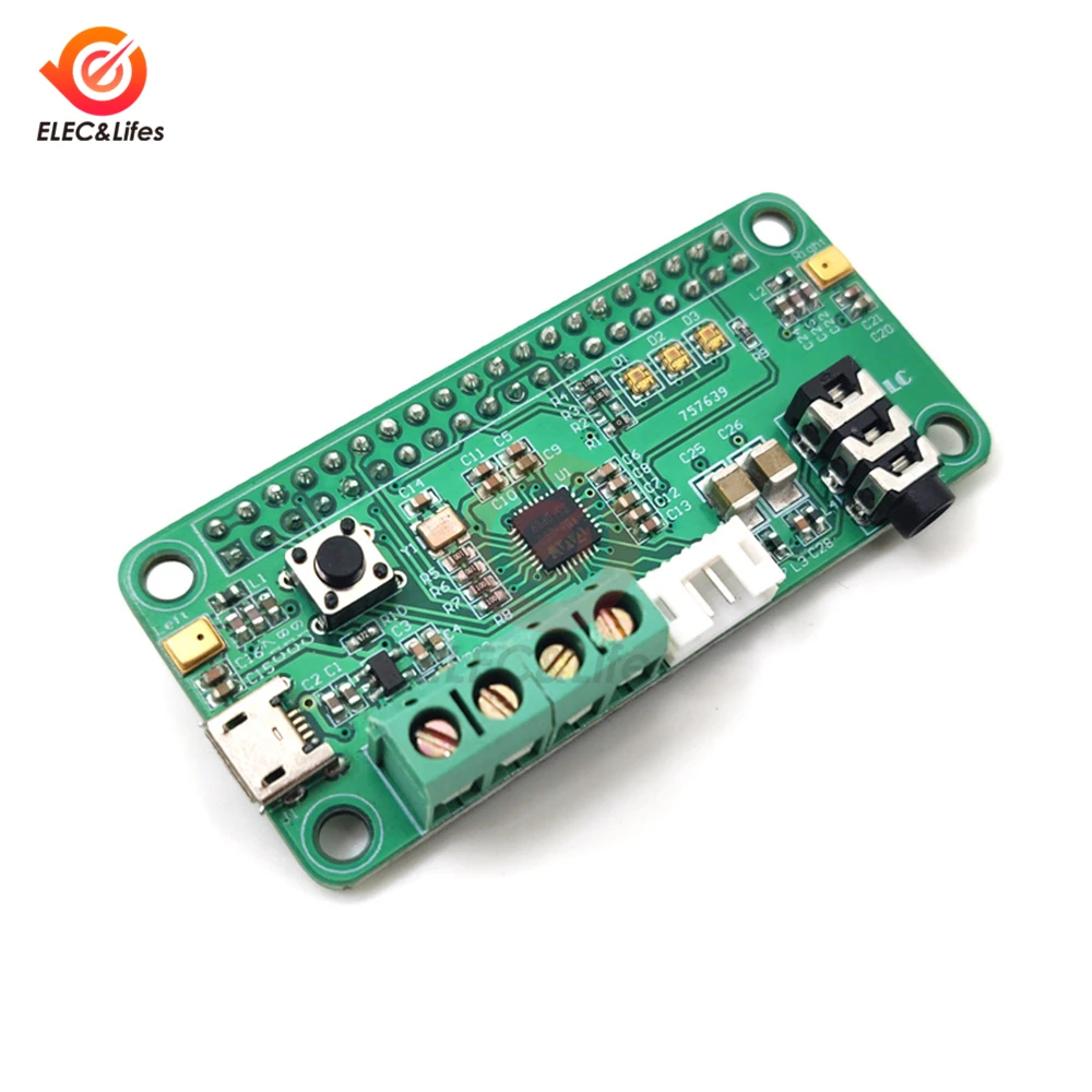 WM8960 Audio decoder module for Raspberry Pi Stereo CODEC Play/Record I2S Port dual microphones intelligent voice recognition
WM8960 Audio decoder module for Raspberry Pi Stereo CODEC Play/Record I2S Port dual microphones intelligent voice recognition
