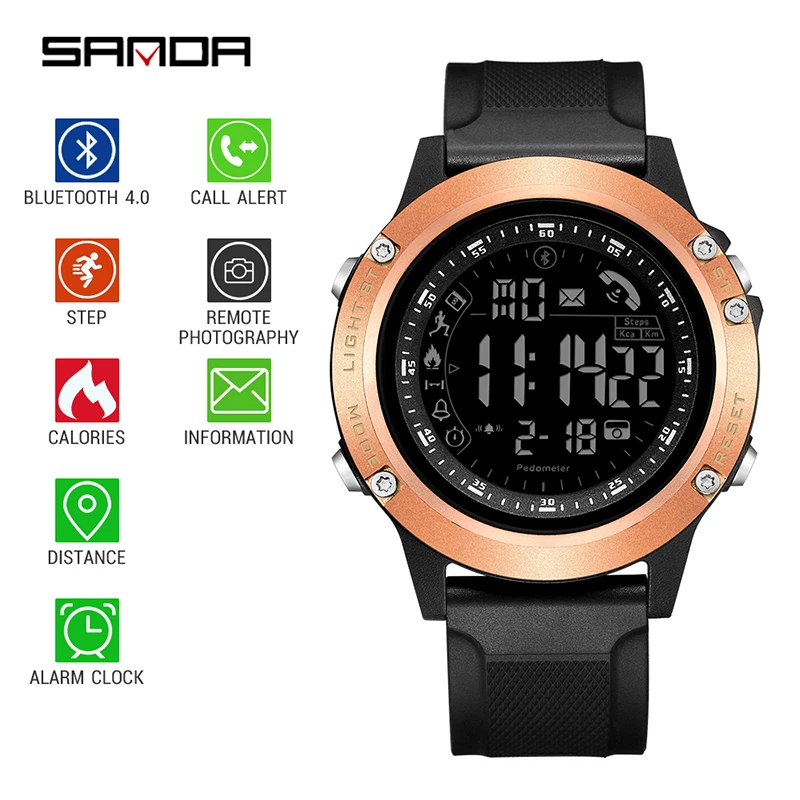 Sanda New Electronic Watch Men's Student Multi-function Waterproof Step Counter Smart Sports Watch for Male Reloj inteligente
Sanda New Electronic Watch Men's Student Multi-function Waterproof Step Counter Smart Sports Watch for Male Reloj inteligente