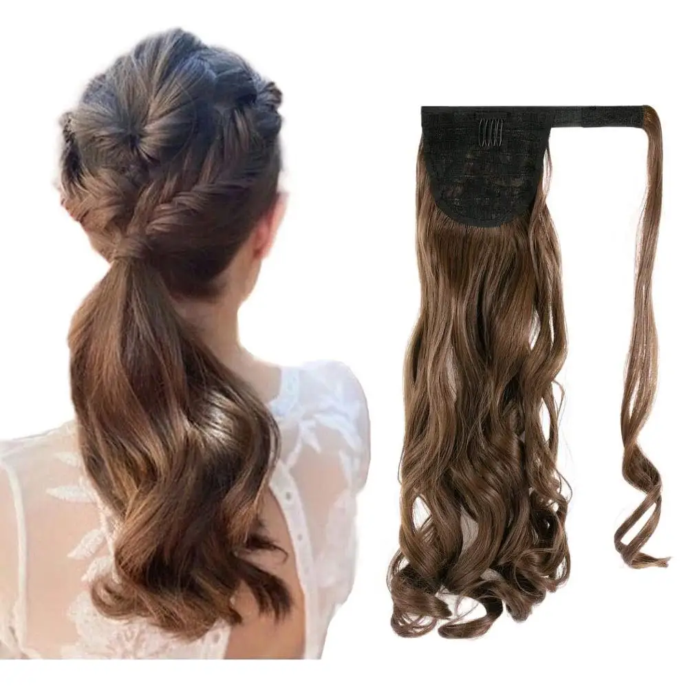Long Silky Wave Ponytails Clip In Synthetic Pony Tail Heat Resistant Fake Hair Extension wrap round hairpiece
Long Silky Wave Ponytails Clip In Synthetic Pony Tail Heat Resistant Fake Hair Extension wrap round hairpiece