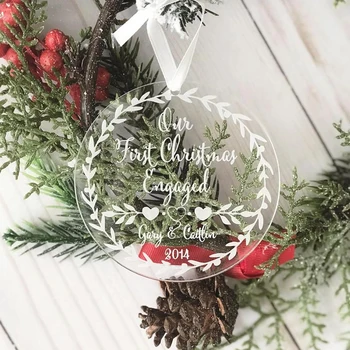 1 Pc Personalized Christmas Clear Acrylic Tags Glass Round Shape Custom Different Name To Be Mr. and Mrs Ornament Ornament
1 Pc Personalized Christmas Clear Acrylic Tags Glass Round Shape Custom Different Name To Be Mr. and Mrs Ornament Ornament