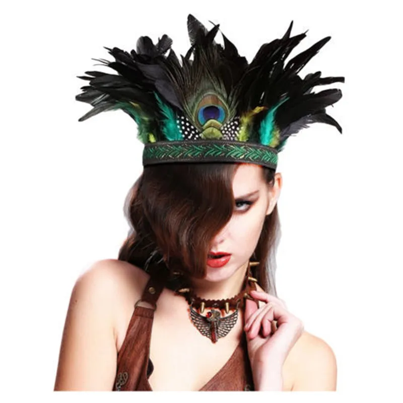 Hot Exotic Hyperbole Indian Headband Peacock Feather Headpiece For Women Catwalk Dance Headdress Headwear Fashion Hair Jewelry
Hot Exotic Hyperbole Indian Headband Peacock Feather Headpiece For Women Catwalk Dance Headdress Headwear Fashion Hair Jewelry
