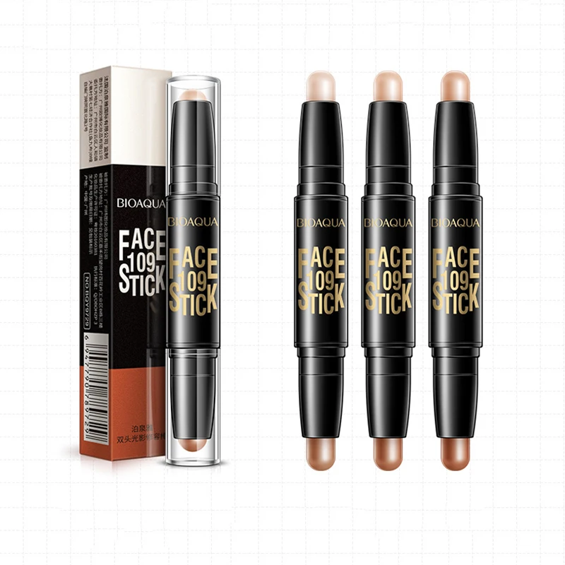 3 Colors Double Ended Highlighter Stick 3D Face Concealer Contouring Makeup Full Cover Contour Pen
3 Colors Double Ended Highlighter Stick 3D Face Concealer Contouring Makeup Full Cover Contour Pen