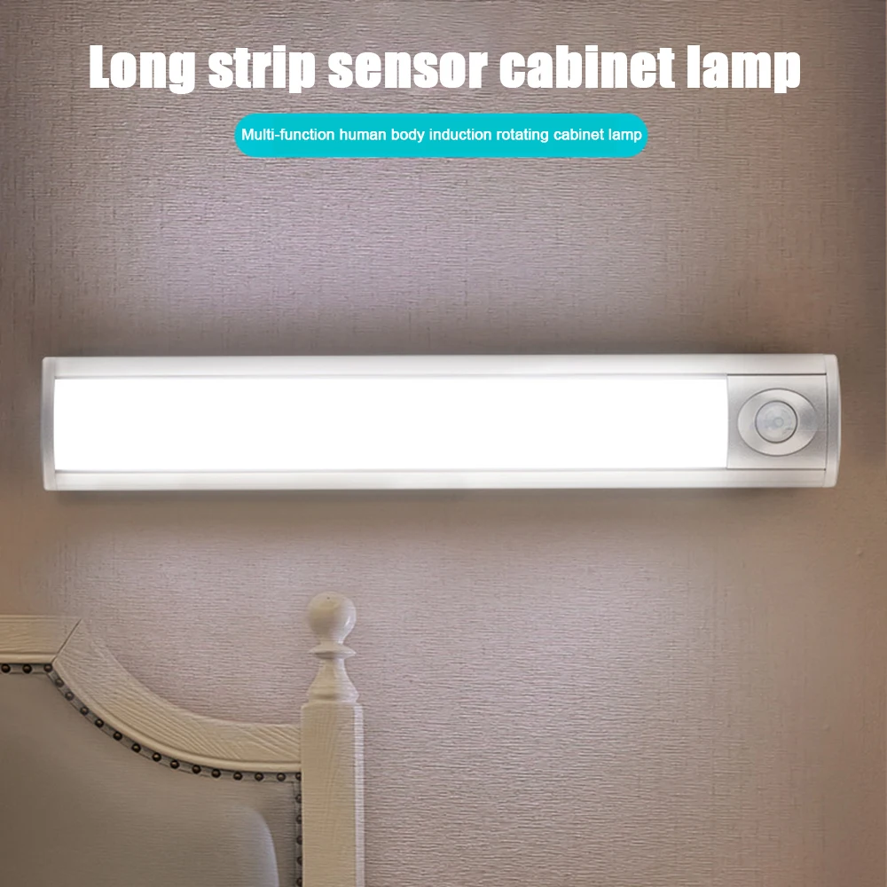 LED Long Cabinet Light 33LED Light Control USB Charging Human Body Induction Cabinet Light PIR Night Light Silver Warm White
LED Long Cabinet Light 33LED Light Control USB Charging Human Body Induction Cabinet Light PIR Night Light Silver Warm White
