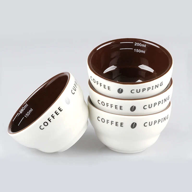 200ml Measuring Suit for Cupping Cup Ceramic Coffee Cup U-shaped Coffee Evaluation Cup Measuring Bowl
200ml Measuring Suit for Cupping Cup Ceramic Coffee Cup U-shaped Coffee Evaluation Cup Measuring Bowl
