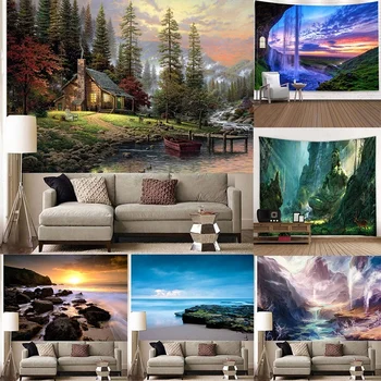 The Blue Sea Tapestry Classic Landscape Tapestry Sunset Beach Pattern Beach Ocean Forest Tapestry 150X100cm/150X130cm/200X150cm
The Blue Sea Tapestry Classic Landscape Tapestry Sunset Beach Pattern Beach Ocean Forest Tapestry 150X100cm/150X130cm/200X150cm