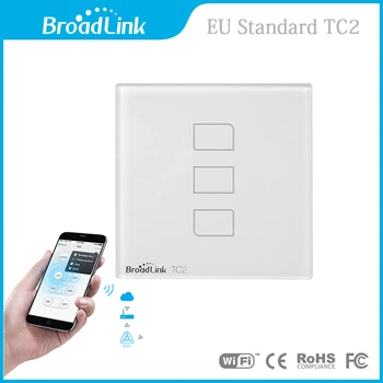 Broadlink TC2 EU WiFi Switch Touch Panel UK EU Standard Wall Light Switch APP Control By IOS Android Phone Smart Home Automation
Broadlink TC2 EU WiFi Switch Touch Panel UK EU Standard Wall Light Switch APP Control By IOS Android Phone Smart Home Automation