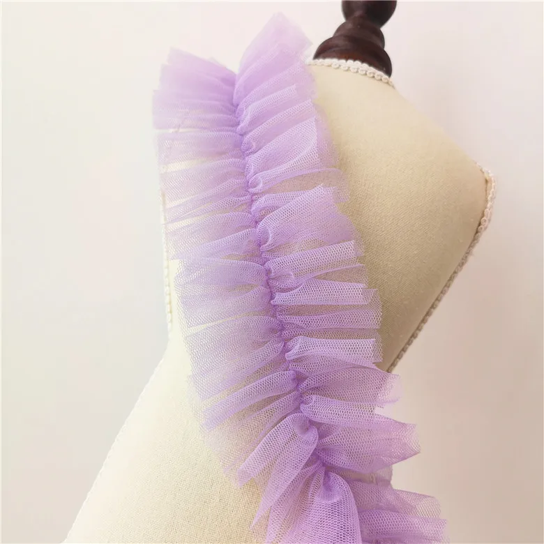 8 cm wide multi-color encryption mesh fluffy pleated lace trim skirt cuffs Ruffle Fold lace accessories
8 cm wide multi-color encryption mesh fluffy pleated lace trim skirt cuffs Ruffle Fold lace accessories