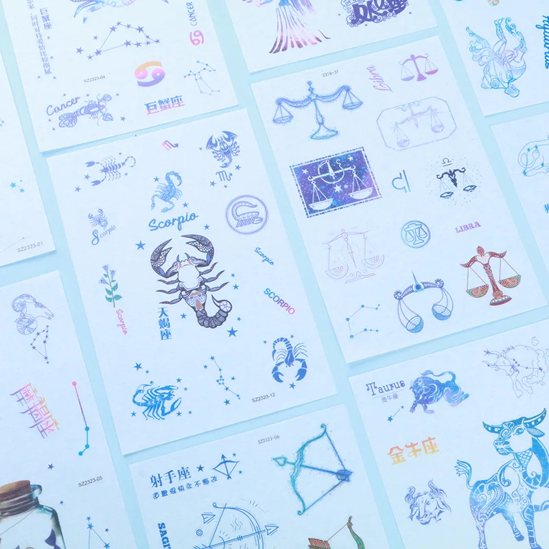 12 Constellations Diary Paper Sticker Diary Scrapbooking Label Stickers Scrapbook Decoration PVC Stationery Stickers 6 Pcs/pack
12 Constellations Diary Paper Sticker Diary Scrapbooking Label Stickers Scrapbook Decoration PVC Stationery Stickers 6 Pcs/pack