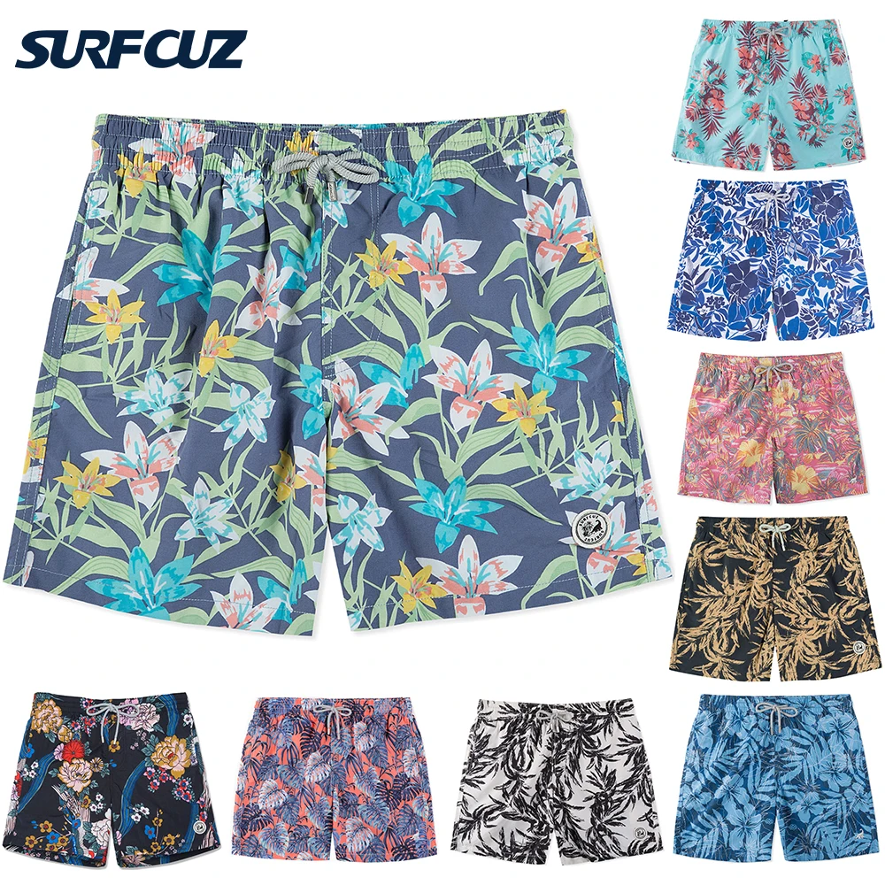 SURFCUZ Mens Beach Board Shorts Summer Swim Trunks with 3 Pockets Quick Dry Beachwear Swimsuit for Men
SURFCUZ Mens Beach Board Shorts Summer Swim Trunks with 3 Pockets Quick Dry Beachwear Swimsuit for Men