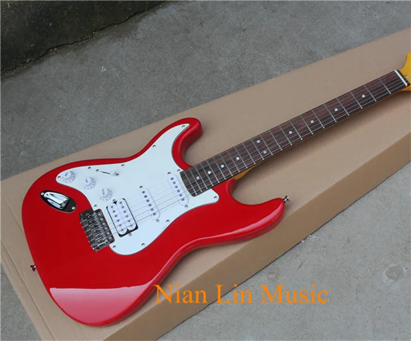 6-String Electric Guitar,Left-hand Version,Red Color Body,White Pickguard,Vintage Yellow Maple Fingerboard and can be Cus
6-String Electric Guitar,Left-hand Version,Red Color Body,White Pickguard,Vintage Yellow Maple Fingerboard and can be Cus