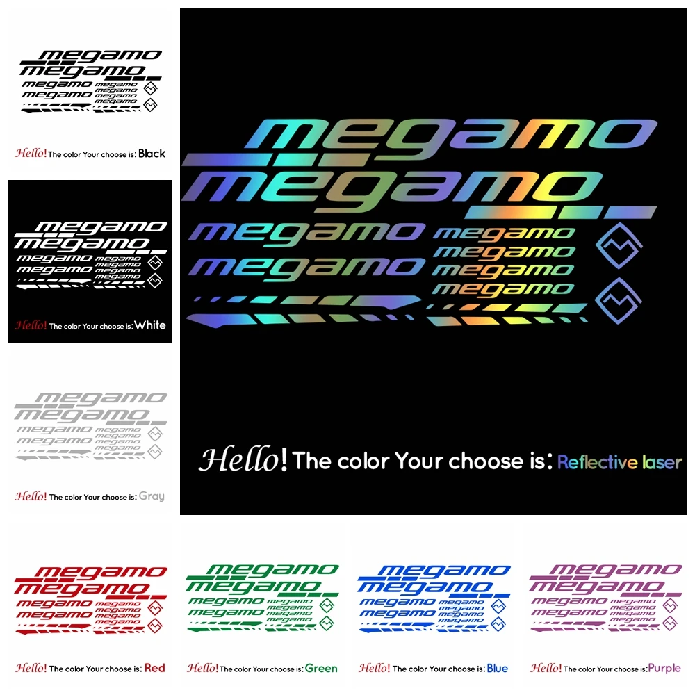 Reflective Frame Stickers megamo for Road Bike Mountain Cycling Sticker MTB Bicycle Wheels Decal Protector Parts
Reflective Frame Stickers megamo for Road Bike Mountain Cycling Sticker MTB Bicycle Wheels Decal Protector Parts