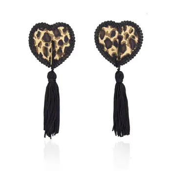 female Leopard Tassel Nipple Cover Sexy Pasties Temptation Tepel Cover Reusable Cover Heart Breast Tape
female Leopard Tassel Nipple Cover Sexy Pasties Temptation Tepel Cover Reusable Cover Heart Breast Tape