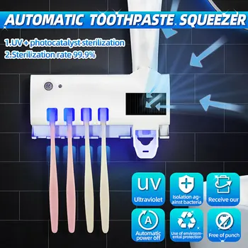 3 In 1 Multifunctional Ultraviolet Toothbrush Disinfection Sterilizer Toothbrush Rack Shelf UV Disinfector Toothpaste Squeezers
3 In 1 Multifunctional Ultraviolet Toothbrush Disinfection Sterilizer Toothbrush Rack Shelf UV Disinfector Toothpaste Squeezers