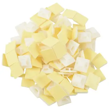 White Self Adhesive Cable Tie Mount Base Holder 100 Pcs 
White Self Adhesive Cable Tie Mount Base Holder 100 Pcs