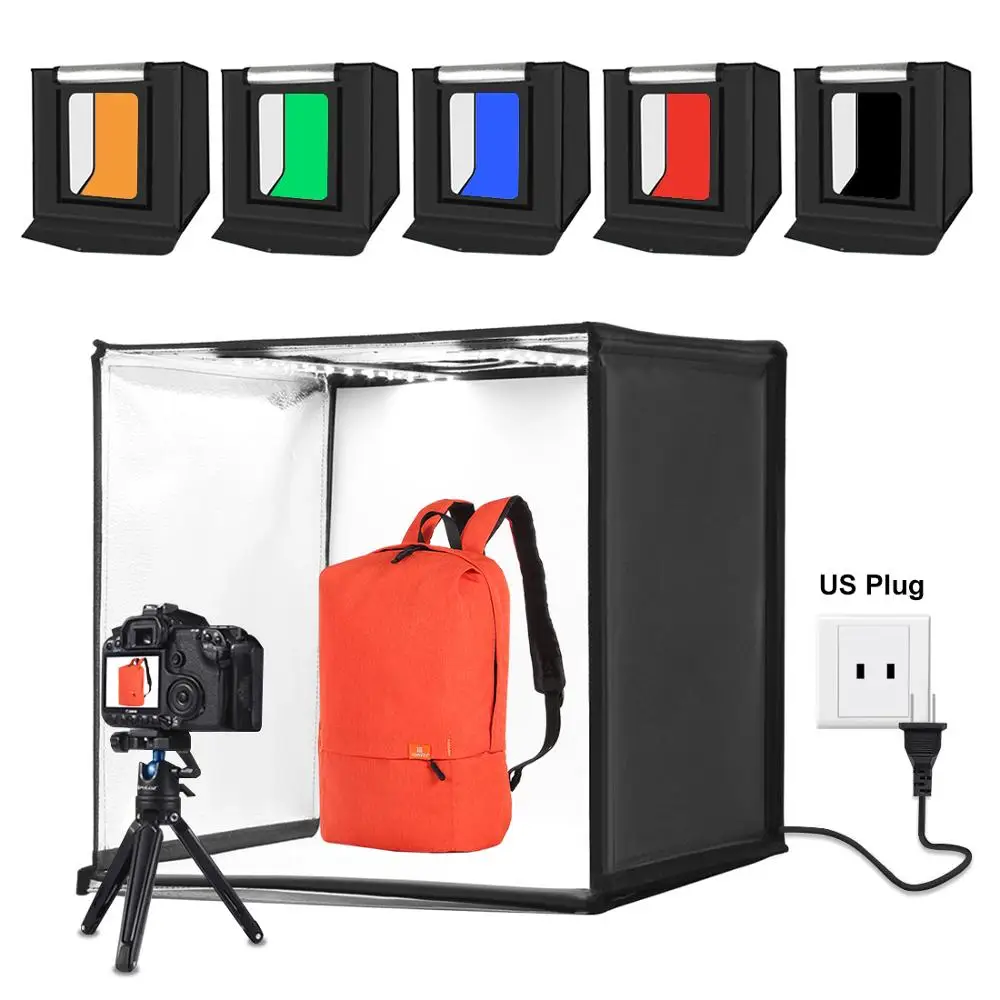PULUZ 60CM Folding Lightbox Tabletop Shooting Softbox Mini Photo Studio Light Soft Box for Product Photography Background Kit
PULUZ 60CM Folding Lightbox Tabletop Shooting Softbox Mini Photo Studio Light Soft Box for Product Photography Background Kit