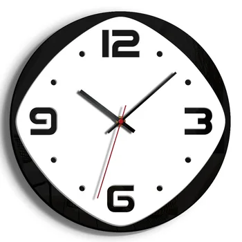 Acrylic Art Clock Fashion Living Room Decoration Acrylic Wall Clock Household Black Wall Clock 
Acrylic Art Clock Fashion Living Room Decoration Acrylic Wall Clock Household Black Wall Clock