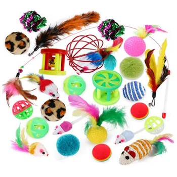 26PCS Cat Toy Kitty Toys, Cat Fish Feather Teasing Stick Fish Fluffy Mouse Mouse Ball and Bell Toy Cat Kitten Toy
26PCS Cat Toy Kitty Toys, Cat Fish Feather Teasing Stick Fish Fluffy Mouse Mouse Ball and Bell Toy Cat Kitten Toy