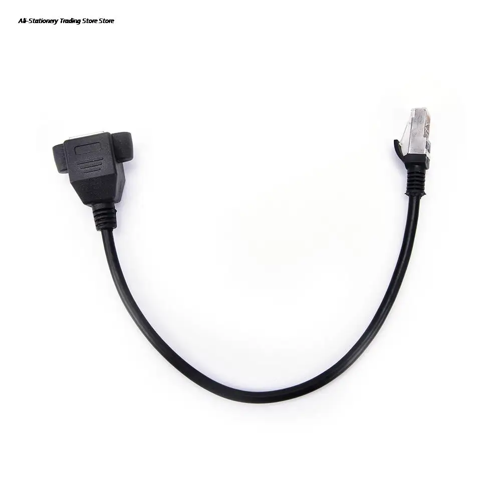 Male to Female Screw Panel Mount Ethernet LAN Network Extension Cable 30cm RJ45 | Компьютеры и офис