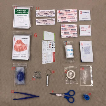 18Pcs First Aid Supplies Kit Tactical Medical Emergency Bag EMT IFAK Pouch Tools for Hunting Hiking Accessories
18Pcs First Aid Supplies Kit Tactical Medical Emergency Bag EMT IFAK Pouch Tools for Hunting Hiking Accessories