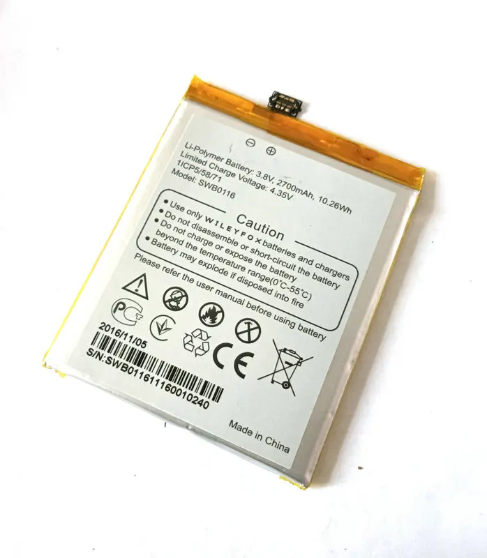 

Stonering 2700mAh SWB0116 Replacement Battery For Wileyfox Swift 2 /2 Plus cellphone