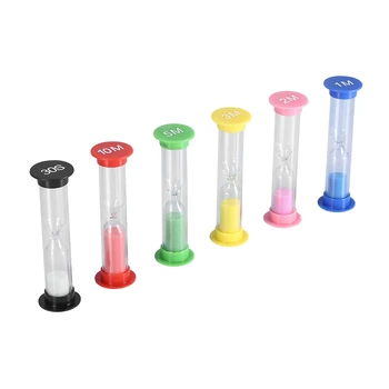 High Quality New 6pcs/ Set Reusable And Durable Sand Glass Timer Hourglasses For Cooking Bakeware Game Exercise Decoration
High Quality New 6pcs/ Set Reusable And Durable Sand Glass Timer Hourglasses For Cooking Bakeware Game Exercise Decoration