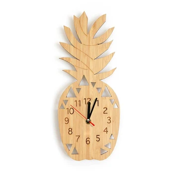 Pineapple Fruit Eco Friendly Natural Wall Clock Fresh Ananas Silent Non-ticking Timepiece Wooden Modern Kitchen Home Decor
Pineapple Fruit Eco Friendly Natural Wall Clock Fresh Ananas Silent Non-ticking Timepiece Wooden Modern Kitchen Home Decor