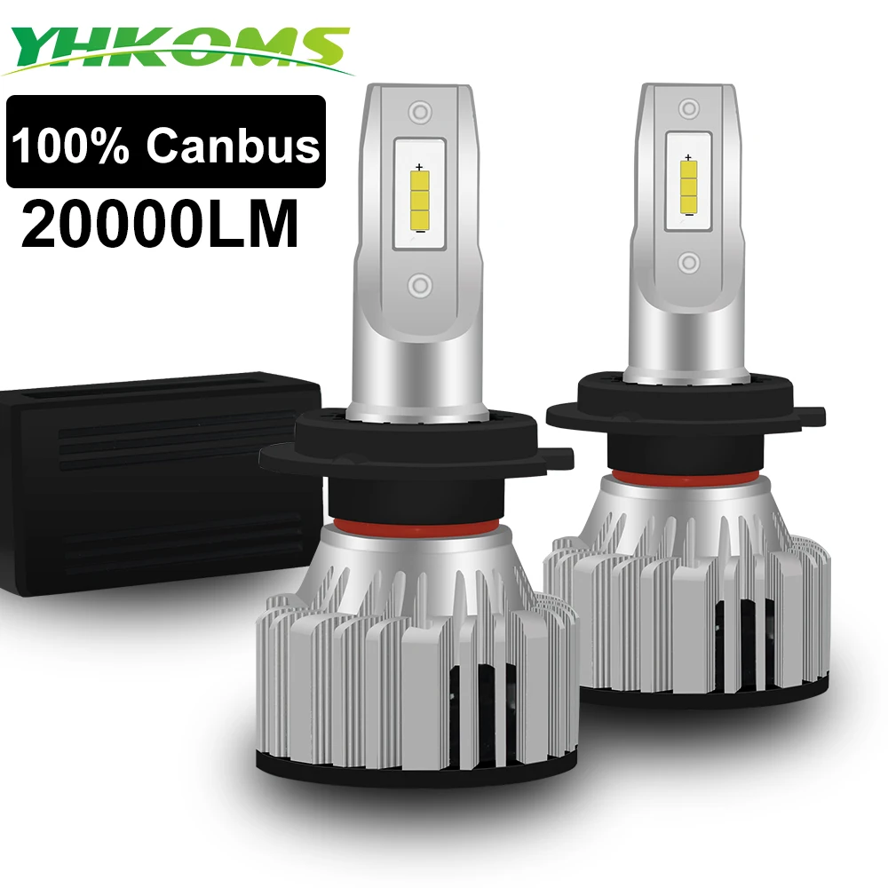 Автомобильная светодиодная лампа YHKOMS Canbus H4 H7 H1 H8 H9 H11 9005 HB3 9006 HB4 автомобильная