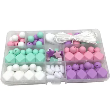 80Pcs/set Food Grade Silicone Beads Baby Teether Nursing Necklace DIY Pacifier Clip Chain Silicone Accessories Baby Teething Toy
80Pcs/set Food Grade Silicone Beads Baby Teether Nursing Necklace DIY Pacifier Clip Chain Silicone Accessories Baby Teething Toy