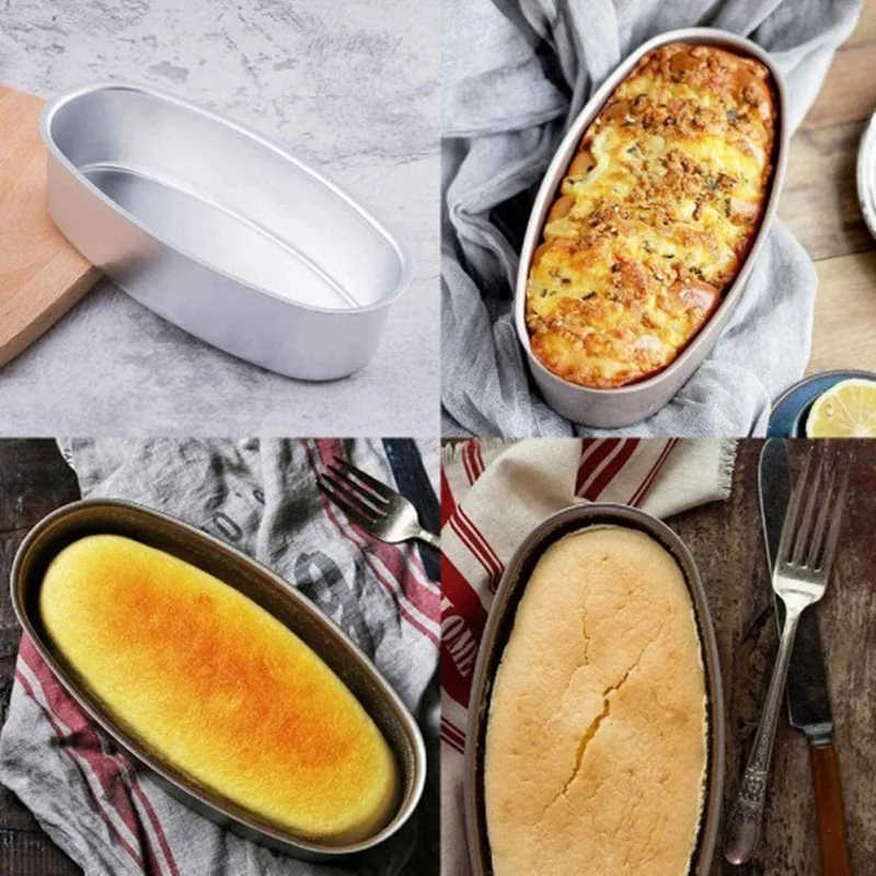 Aluminum Oval Shaped Bread Baking Dishes Non-stick Loaf Pan Cheese Cake Toast Pan Cake Mold Kitchen Gadget Bakeware M
Aluminum Oval Shaped Bread Baking Dishes Non-stick Loaf Pan Cheese Cake Toast Pan Cake Mold Kitchen Gadget Bakeware M