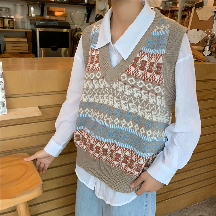 2019 New Spring Autumn Sweater Vest Women Sleeveless V-Neck Knitted Vest Female casual tank tops pullover oversize Girls
2019 New Spring Autumn Sweater Vest Women Sleeveless V-Neck Knitted Vest Female casual tank tops pullover oversize Girls