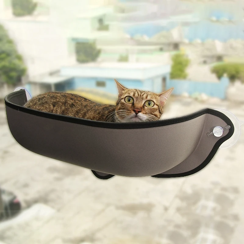 

Cat Hammock Bed Mount Window Pod Lounger Suction Cups Warm Bed for Pet Cat Rest House Sun Wall Bed Soft Ferret Cage
