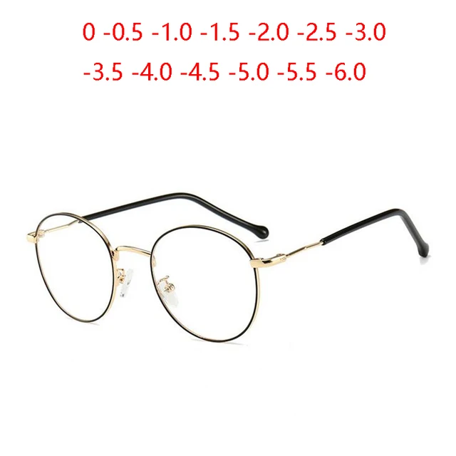 Lunettes Optiques promenales à Lentille Asphérique 1.56 pour Femme et Homme, Accessoire de Protection pour les Étudiants contre la Myopie, de 0 -0.5 -0.75 à-6.0 1