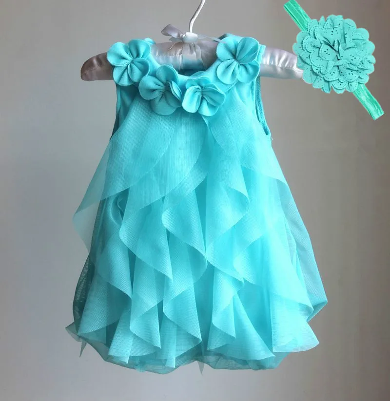 2020 летнее шифоновое платье для девочек одежда новорожденных платья-пачки