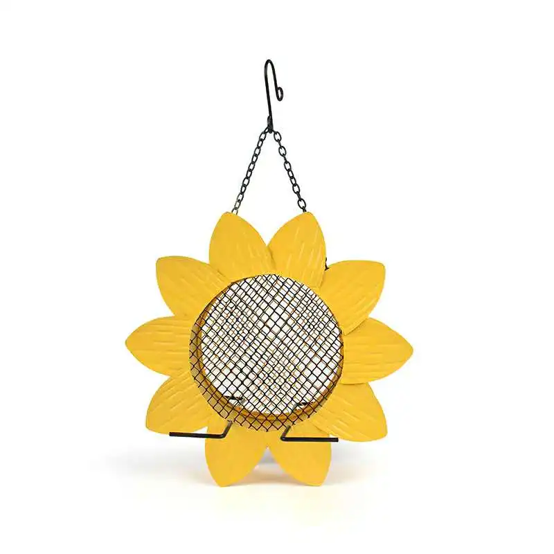 Sunflower Metal Mesh Bird Feeders for Outdoor Birds Finches Hummingbird Dove and House Outdoor Hanging Decoration 
Sunflower Metal Mesh Bird Feeders for Outdoor Birds Finches Hummingbird Dove and House Outdoor Hanging Decoration