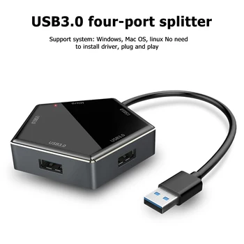 Durable Portable 5Gbps 4 Port Splitter USB Hub Practical Multi-functional High Speed USB 3.0 Expander with Micro USB
Durable Portable 5Gbps 4 Port Splitter USB Hub Practical Multi-functional High Speed USB 3.0 Expander with Micro USB