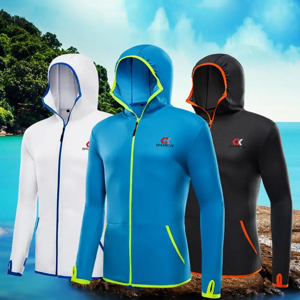 Men Sun Protection Jacket Breathable Quick Dry Summer Full Zip Men Protection Hoodie Pockets jackets Coats veste running homme
Men Sun Protection Jacket Breathable Quick Dry Summer Full Zip Men Protection Hoodie Pockets jackets Coats veste running homme