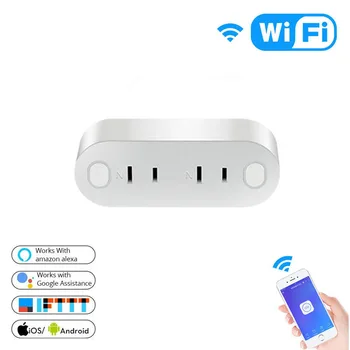 Smart WiFi Power Strip Adaptador Enchufe Voice Control Compatible Alexa Google With Surge Protector Of Smart Remote Control
Smart WiFi Power Strip Adaptador Enchufe Voice Control Compatible Alexa Google With Surge Protector Of Smart Remote Control