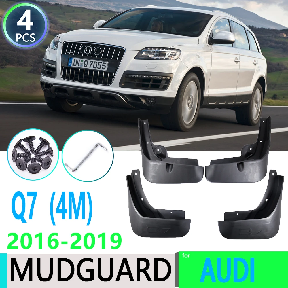 

For Audi Q7 4M 2016 2017 2018 2019 4PCS Car Fender Mudguard Mud Flaps Guard Splash Flap Mudguards Car Accessories