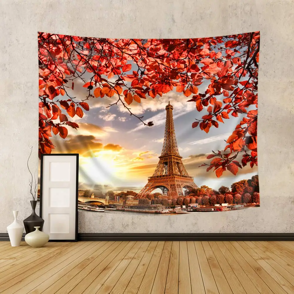 Tower and Red Leaves Paris Tapestry Bright Sunlight Beauty Civilization City View Wall Hanging
Tower and Red Leaves Paris Tapestry Bright Sunlight Beauty Civilization City View Wall Hanging