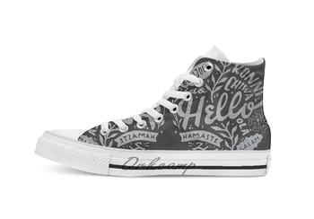 Hello breathable Casual High Top lace-up Canvas shoes sneakers Drop shipping
Hello breathable Casual High Top lace-up Canvas shoes sneakers Drop shipping