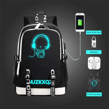 Fashion Student School Backpack 3D Luminous USB Charging Backpack Student School Shoulder Bag Laptop Travel Rucksack Gift
Fashion Student School Backpack 3D Luminous USB Charging Backpack Student School Shoulder Bag Laptop Travel Rucksack Gift