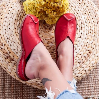 NAN JIU MOUNTAIN 2020 Spring And Summer New Slippers Casual Leather Handmade Flat Shoes Round Head Comfortable Women's Shoes
NAN JIU MOUNTAIN 2020 Spring And Summer New Slippers Casual Leather Handmade Flat Shoes Round Head Comfortable Women's Shoes