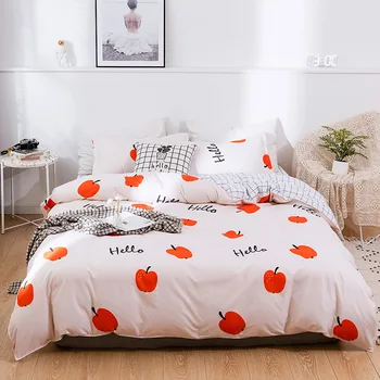 Cartoon Apple Fruit Printed Bed Cover Set Lattice Duvet Cover Adult Child Bed Sheets And Pillowcases Comforter Bedding Set 61037
Cartoon Apple Fruit Printed Bed Cover Set Lattice Duvet Cover Adult Child Bed Sheets And Pillowcases Comforter Bedding Set 61037