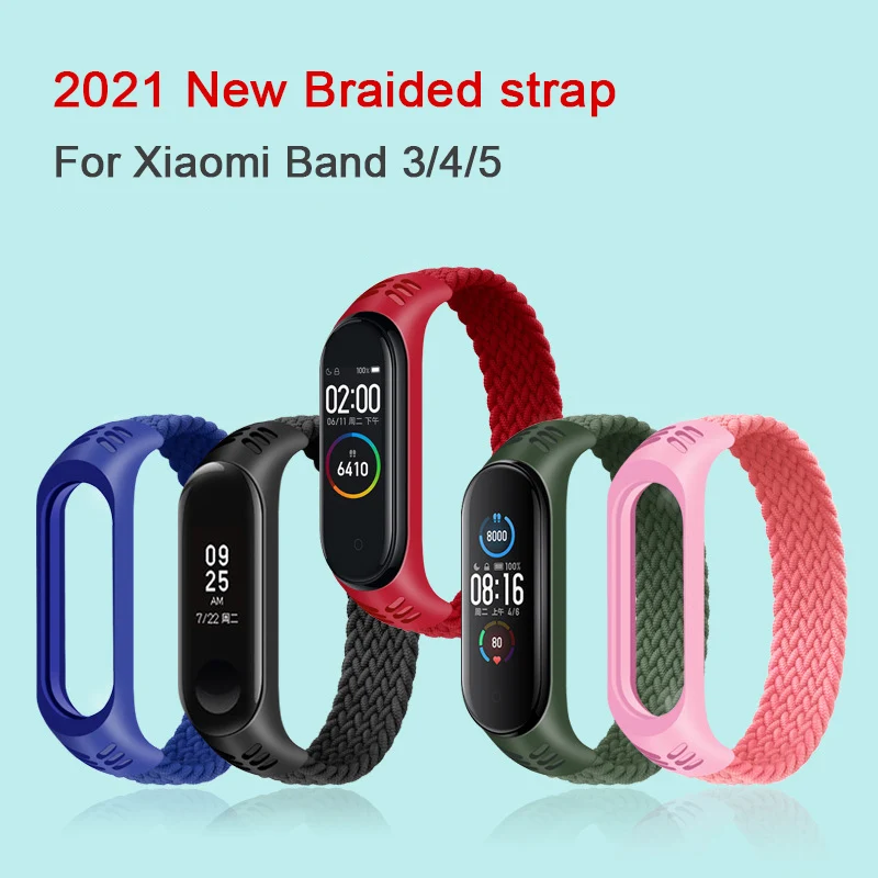 2022 Braided Solo Loop Nylon fabric Strap For xiaomi MI band 5 4 3 strap Elastic Bracelet for MiBand 5 Silicone Wristband belt
2022 Braided Solo Loop Nylon fabric Strap For xiaomi MI band 5 4 3 strap Elastic Bracelet for MiBand 5 Silicone Wristband belt