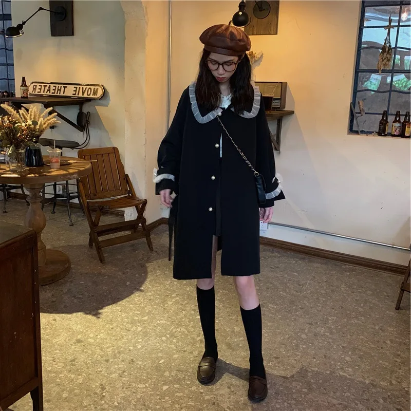 2019 Europe And America Autumn And Winter Hot Selling Versitile Fashion Hong Kong Flavor-Style Lace Peter Pan Collar Pearl Clasp
2019 Europe And America Autumn And Winter Hot Selling Versitile Fashion Hong Kong Flavor-Style Lace Peter Pan Collar Pearl Clasp